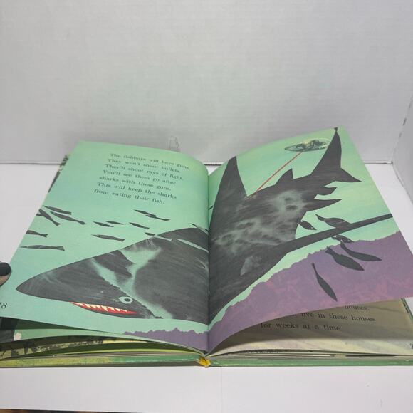 You Will Live Under the Sea Vintage Kids Book HC F. and M. Phleger Ward Brackett - Picture 12 of 12